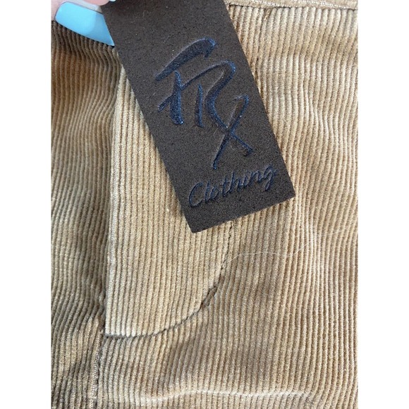 NWT FRX Clothing Stuart Mini Skirt OAK Size 26 MSRP 97.00 courderoy - Picture 2 of 8